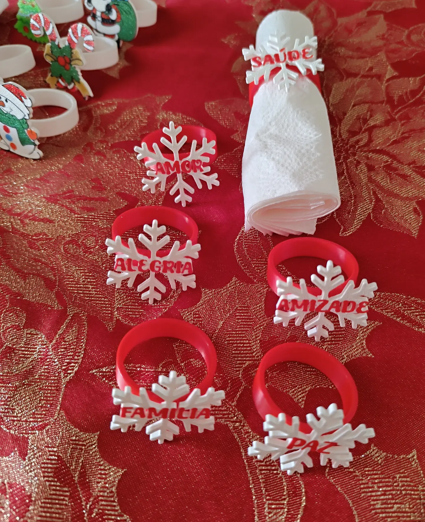 Anéis para guardanapos - Natal 3