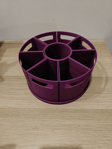 Organizador de secretária redondo