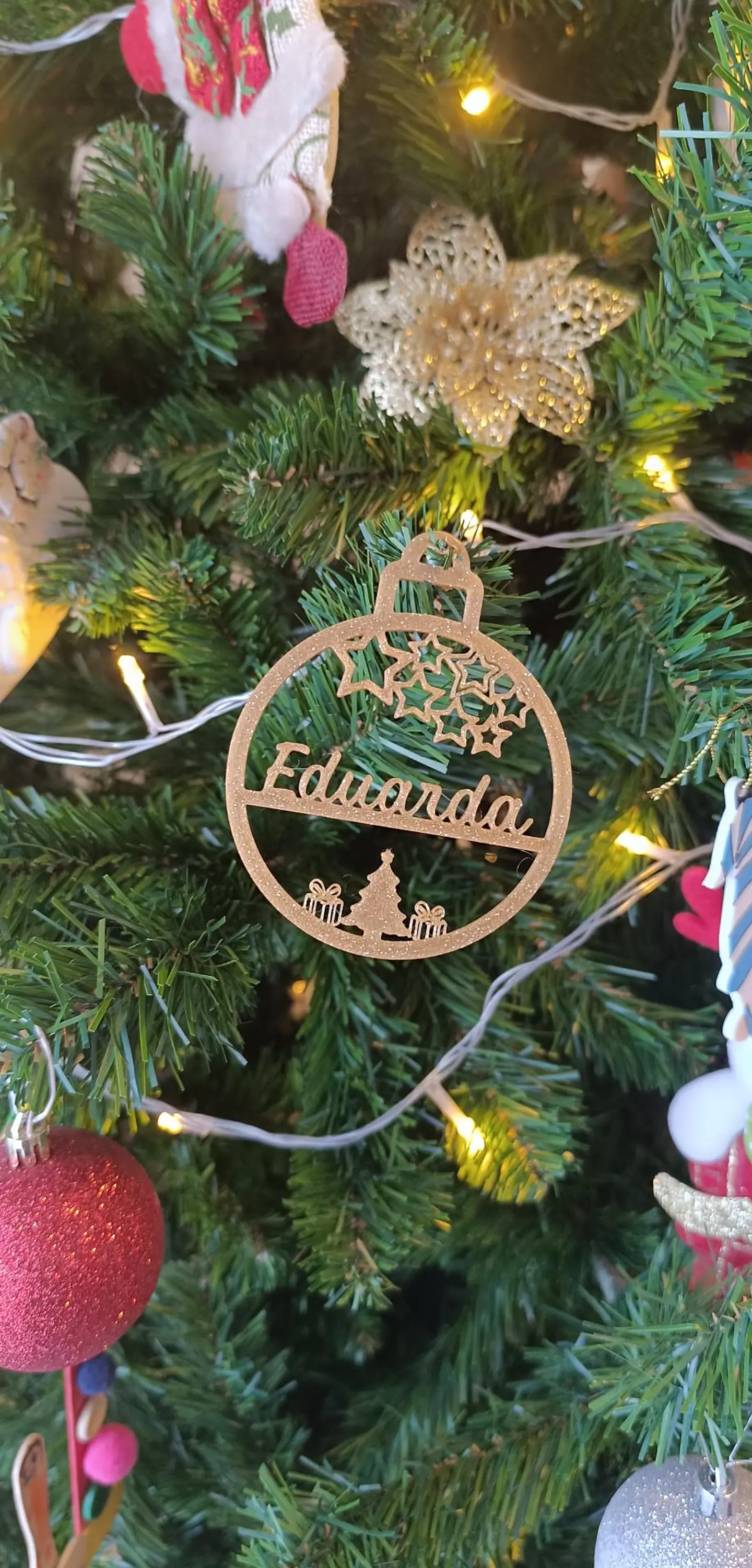 Bola de natal com nome 4