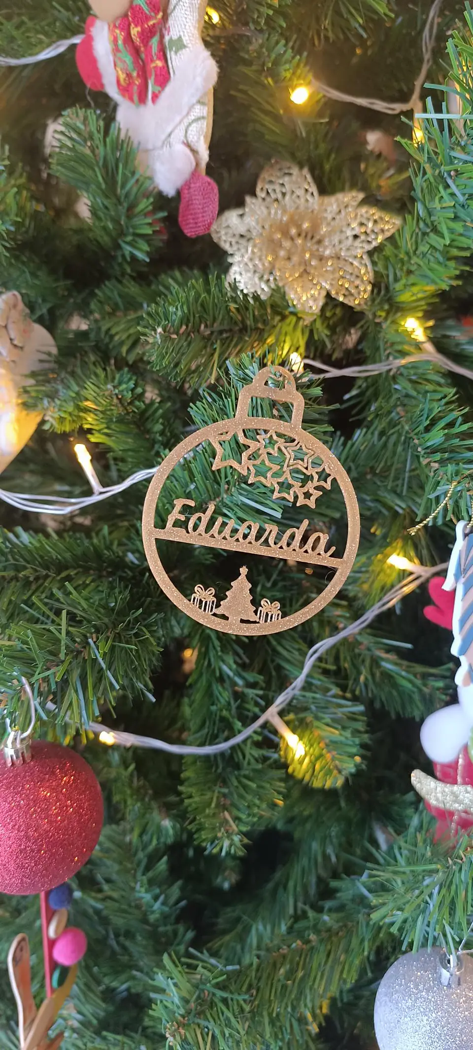 Bola de natal com nome 4
