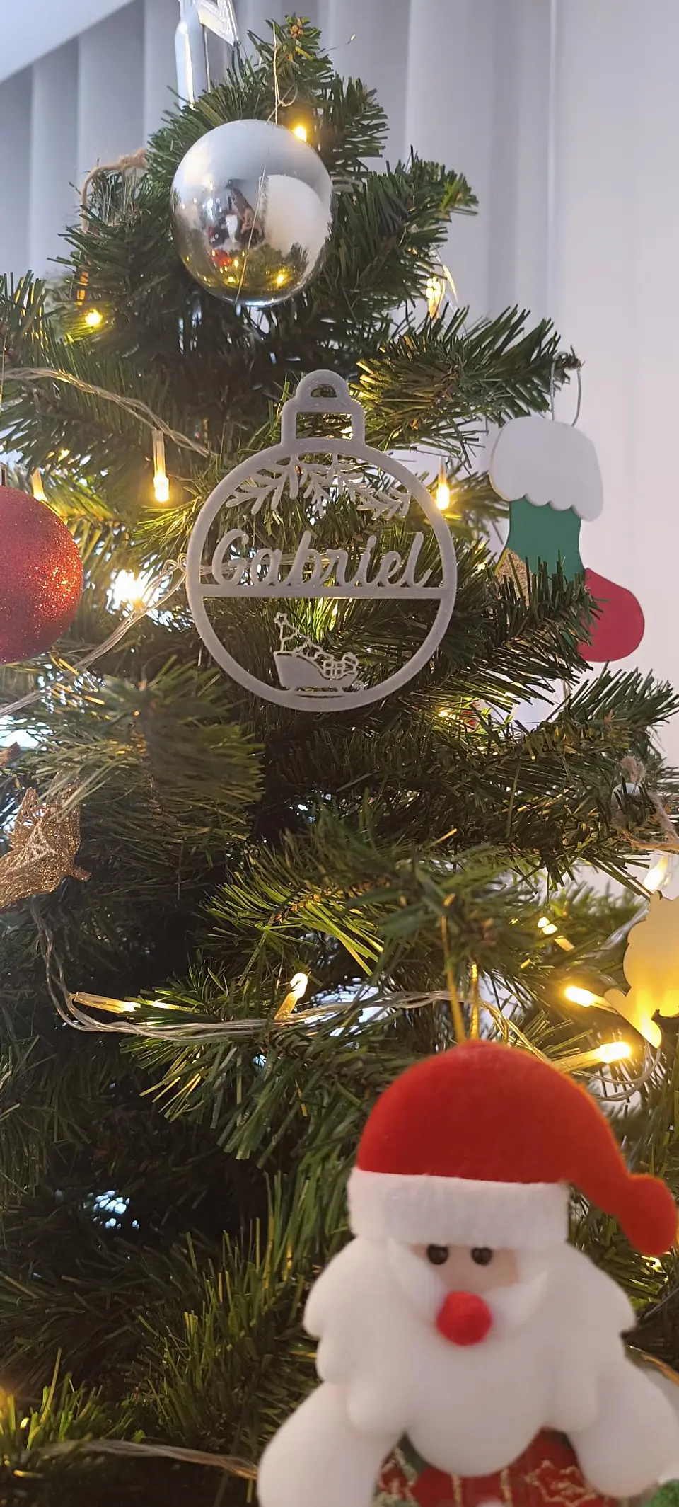 Bola de natal com nome 5
