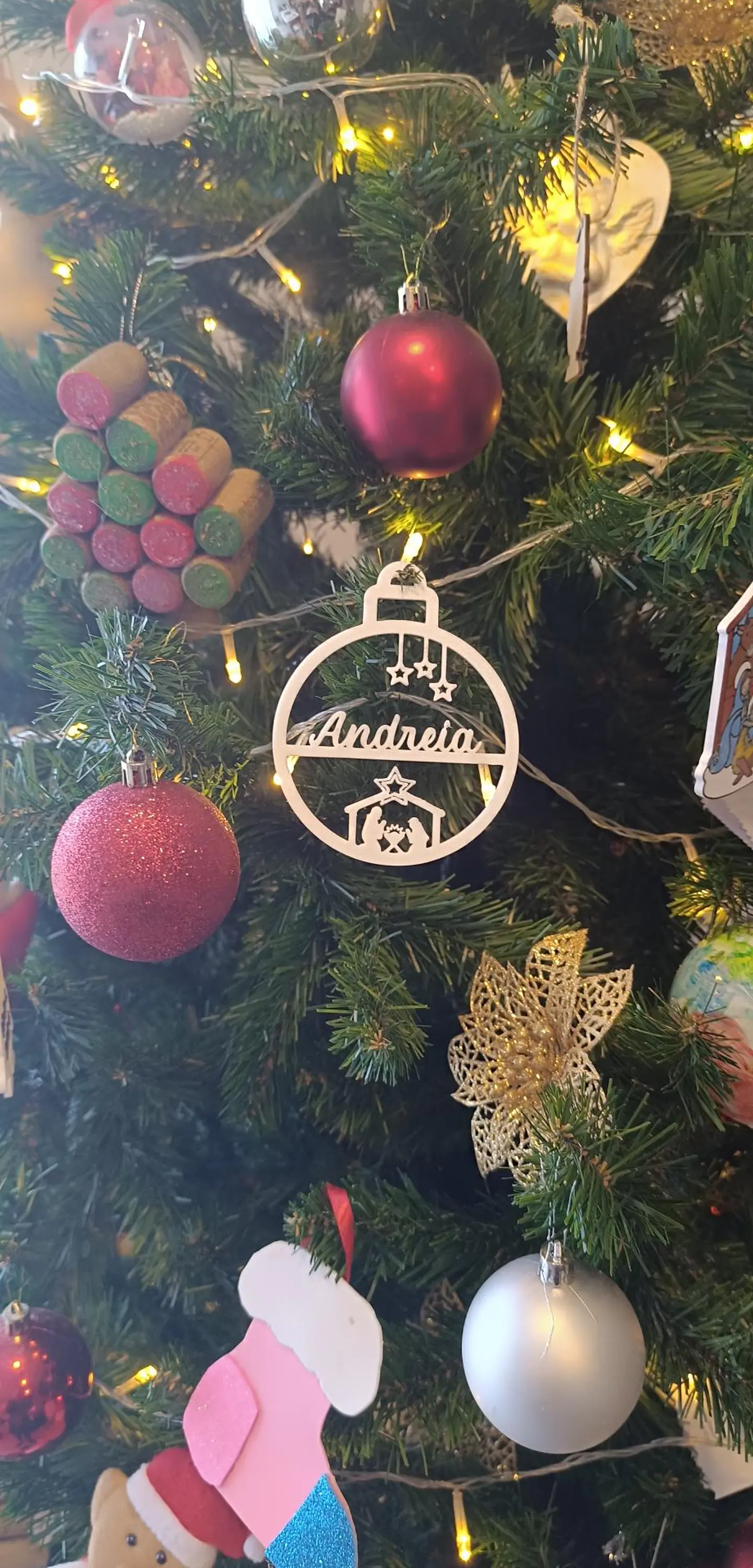 Bola de natal com nome 7