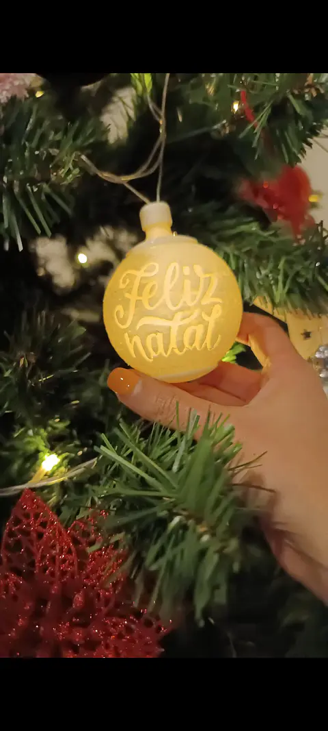 Bola de Natal Litofania (com foto)