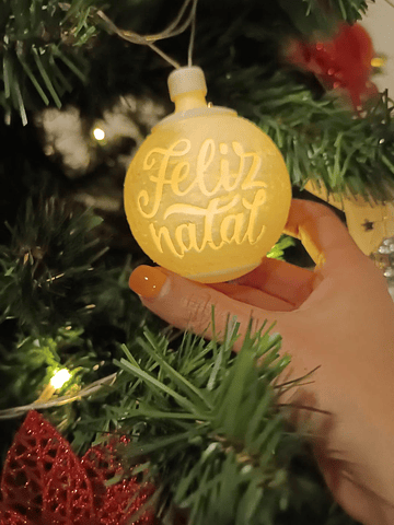 Bola de Natal Litofania (com foto)