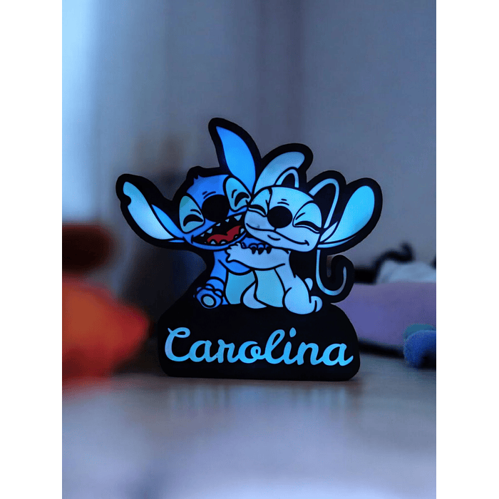 Luminária Stitch e Angel 2
