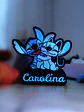 Luminária Stitch e Angel Personalizada com Nome - Thumbnail 1