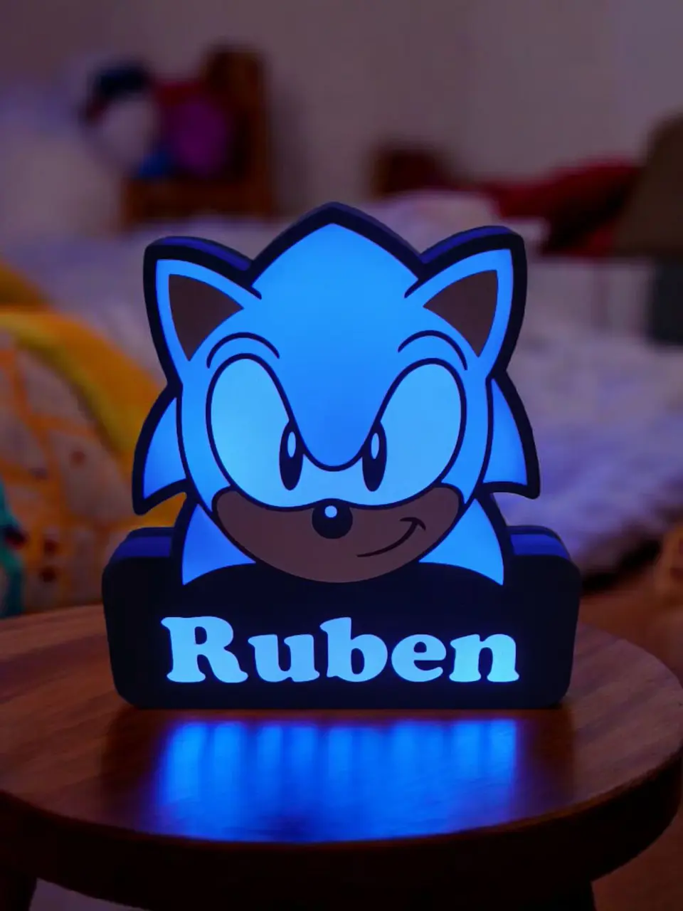 Luminária Sonic Personalizada com Nome 1
