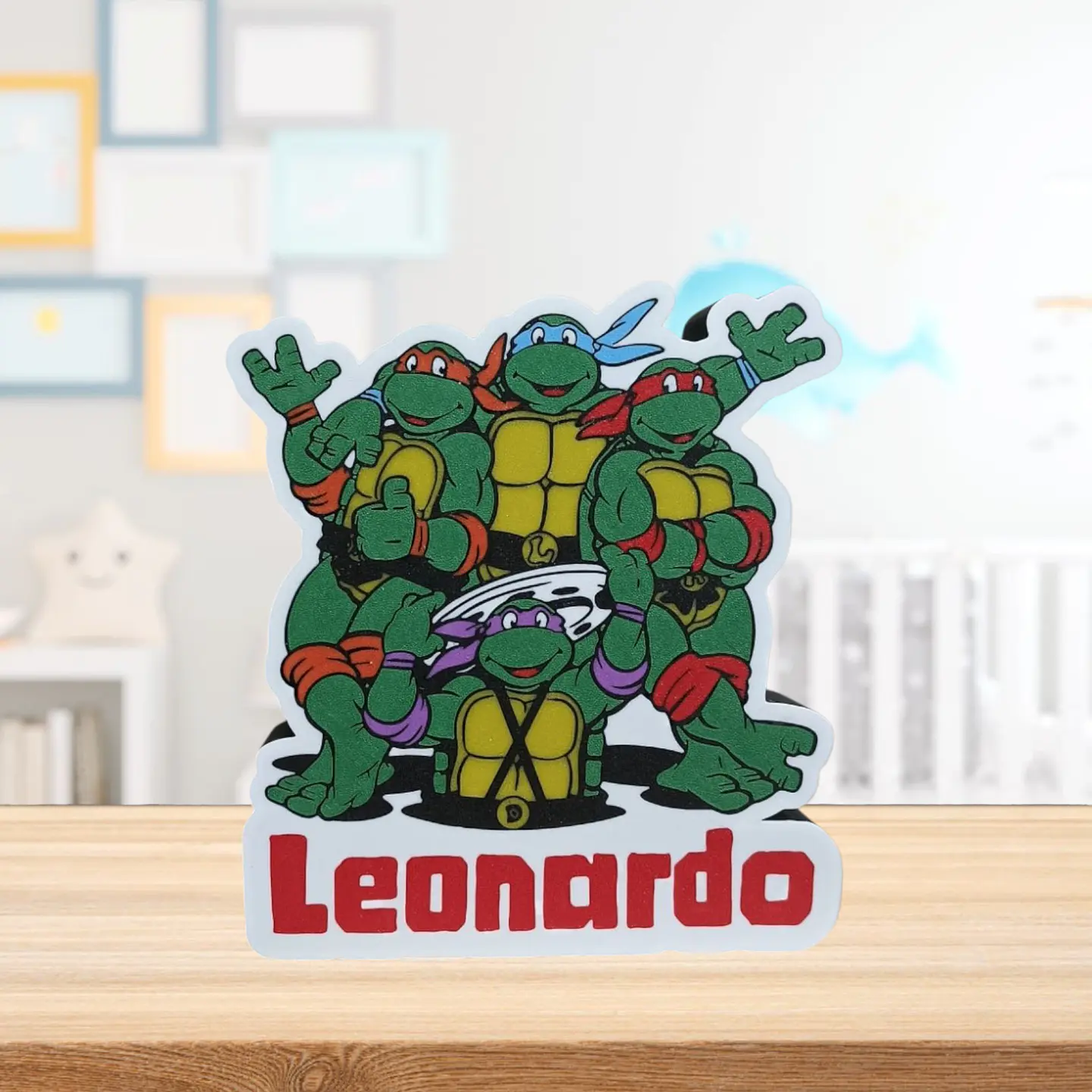 Luminária Tartarugas Ninja Personalizada com Nome 2