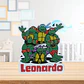 Luminária Tartarugas Ninja Personalizada com Nome - Thumbnail 2
