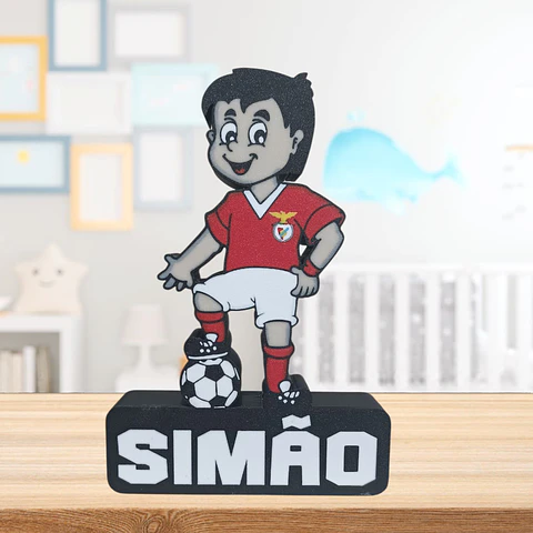 Luminária Futebolista (menino) Personalizada