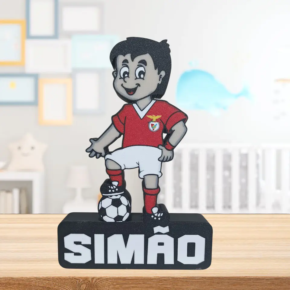 Luminária Futebolista (menino) Personalizada 2