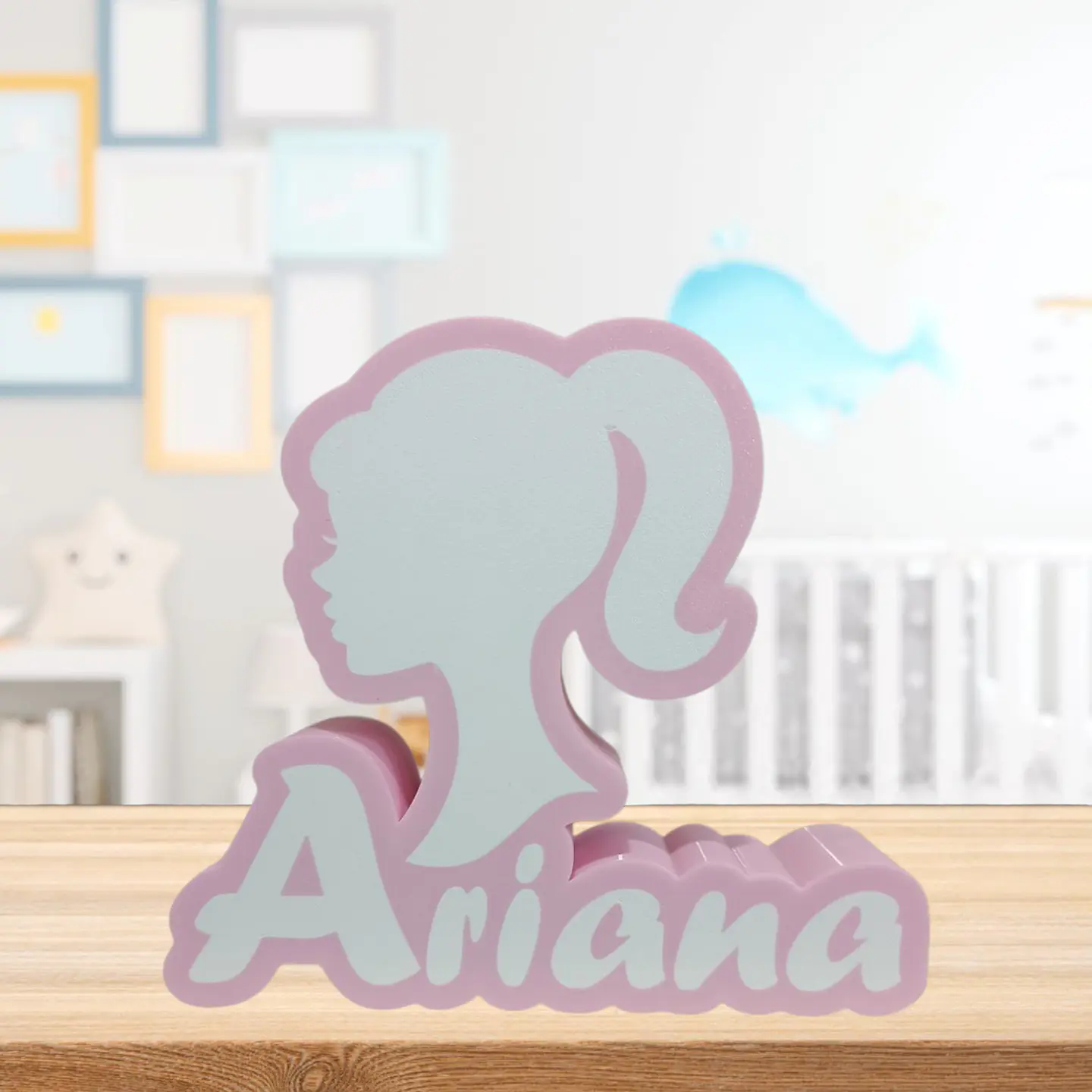 Luminária Barbie Personalizada com Nome 2