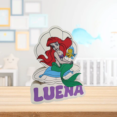 Luminária Ariel Personalizada com Nome