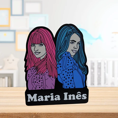 Luminária Os Descendentes Personalizada com Nome