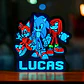 Luminária Sonic 2 Personalizada com Nome - Thumbnail 1