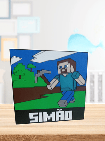 Luminária Minecraft