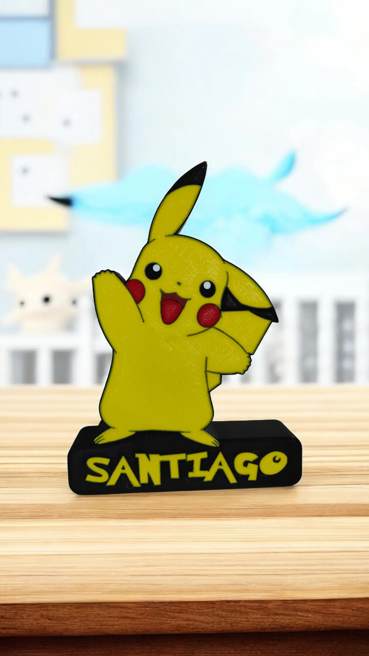 Luminária Pikachu 2 Personalizada com Nome 2