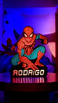 Luminária Homem Aranha Personalizada com Nome - Thumbnail 1