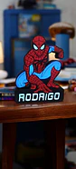 Luminária Homem Aranha Personalizada com Nome - Thumbnail 2