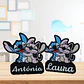 Luminária Stitch e Angel Personalizada com Nome - Thumbnail 2