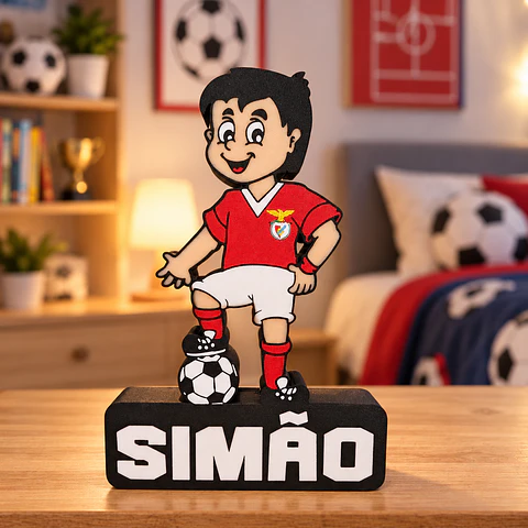 Luminária Futebolista Personalizada