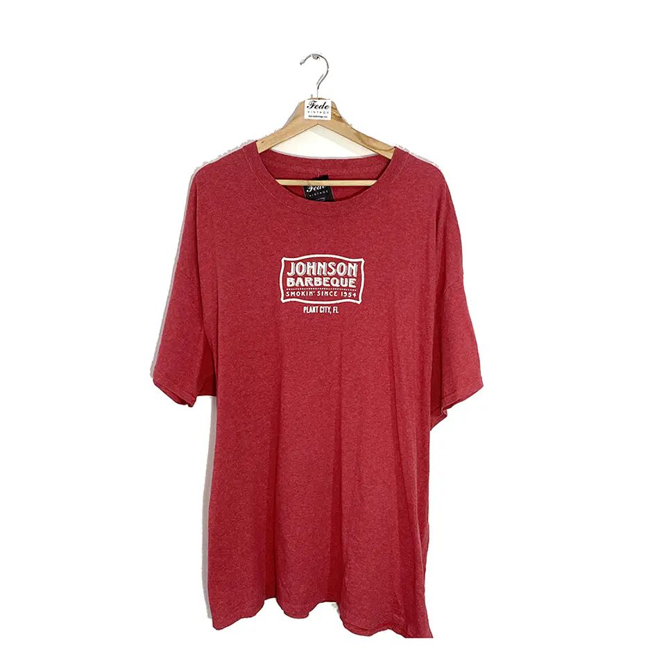  POLERA VINTAGE ROJIZA JHONSON BARBEQUE 1