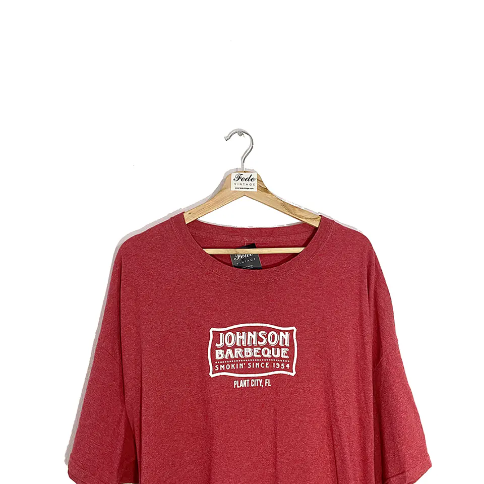  POLERA VINTAGE ROJIZA JHONSON BARBEQUE 2