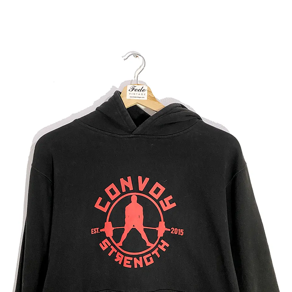  POLERON VINTAGE CANGURO NEGRO COTTON HERITAGE 2