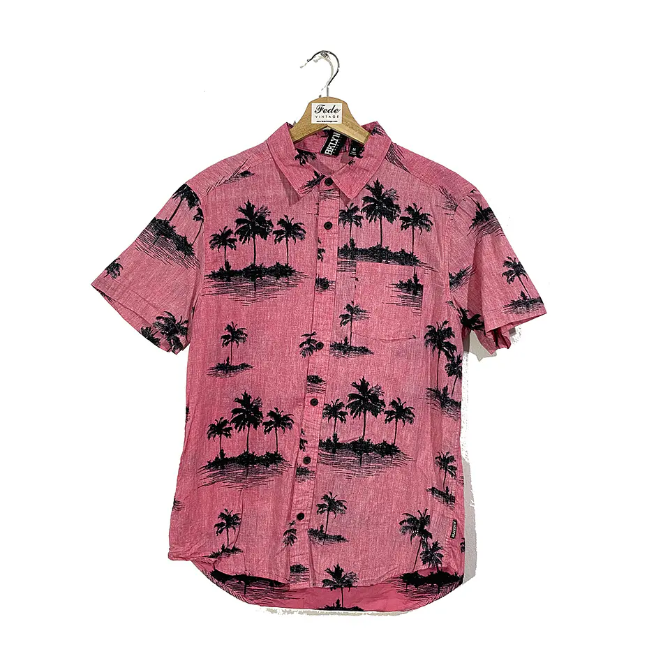 CAMISA VINTAGE ROSADA PALMERAS bklyn 1