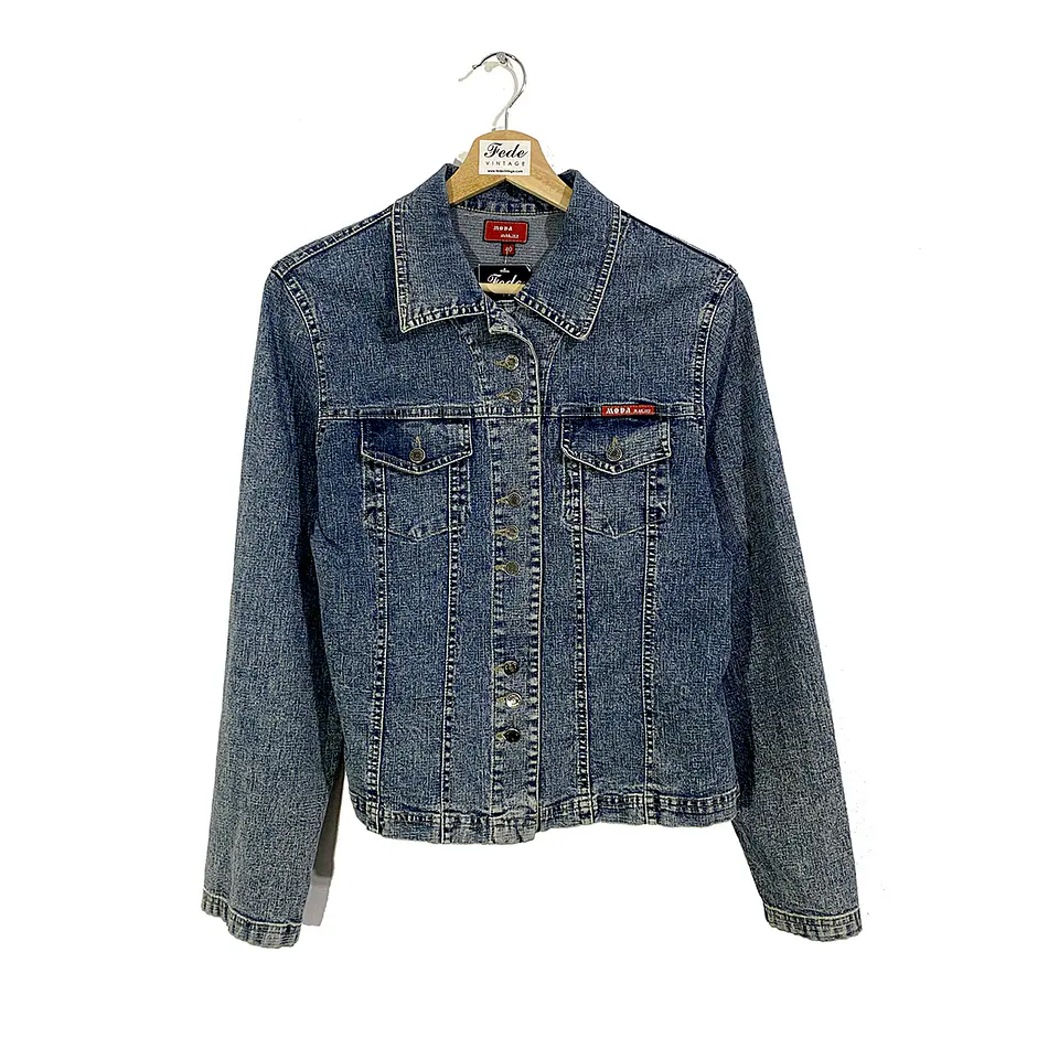 CHAQUETA VINTAGE JEANS MARCA MODA 1