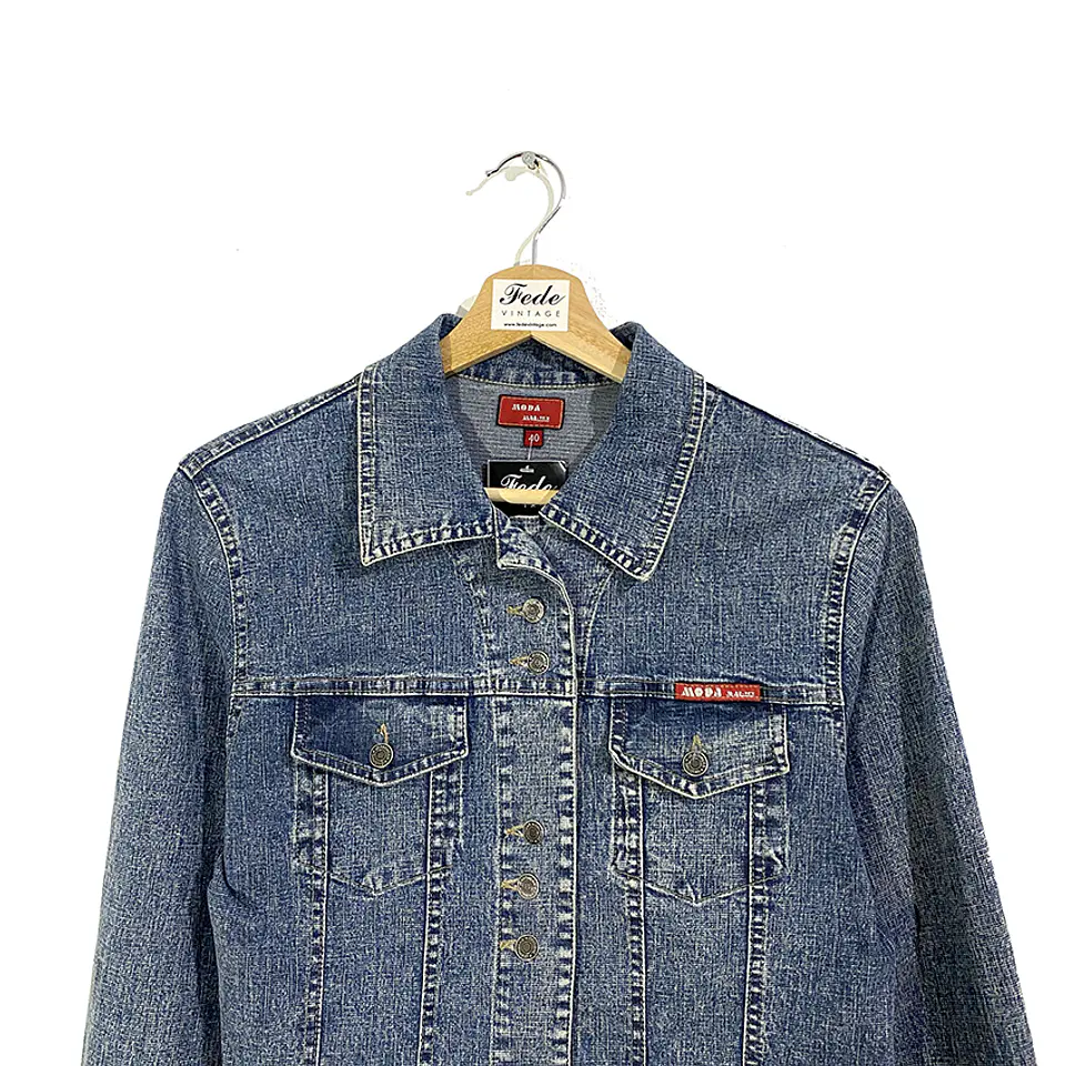 CHAQUETA VINTAGE JEANS MARCA MODA 2