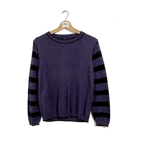 SWEATER MORADO Y NEGRO ALLEN SOLLY