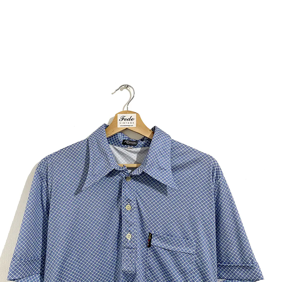 POLERA GOLF VINTAGE CELESTE ROMAN 2
