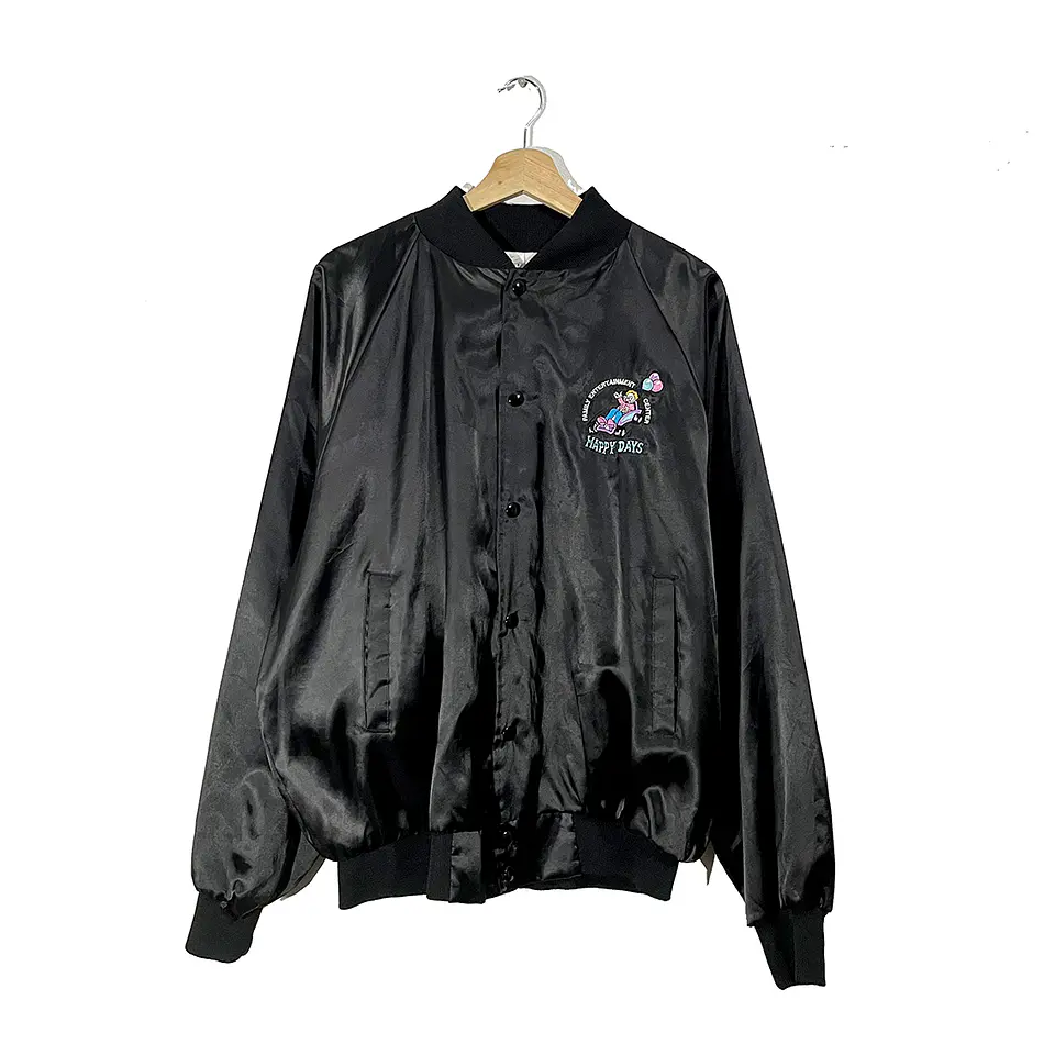 CHAQUETA BOMBER NEGRA 1