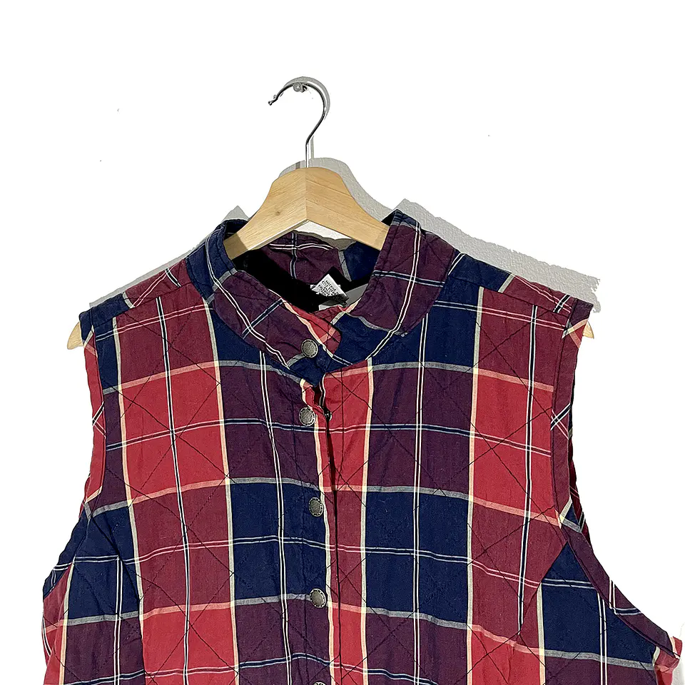 CHAQUETA VINTAGE VEST TARTÁN 1