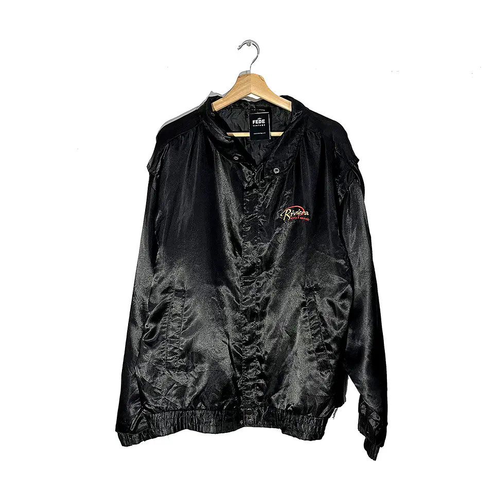 CHAQUETA DEPORTIVA NEGRA RIVIERA VINTAGE 1