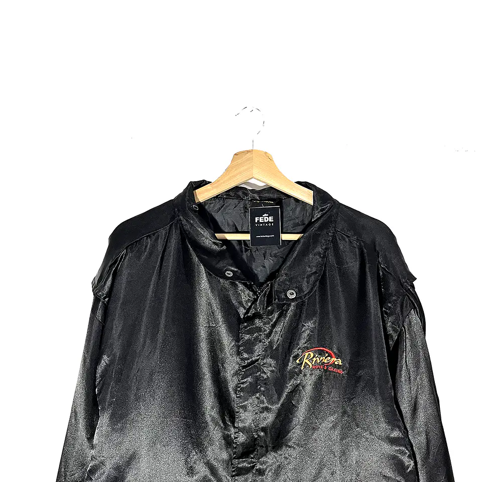 CHAQUETA DEPORTIVA NEGRA RIVIERA VINTAGE 2