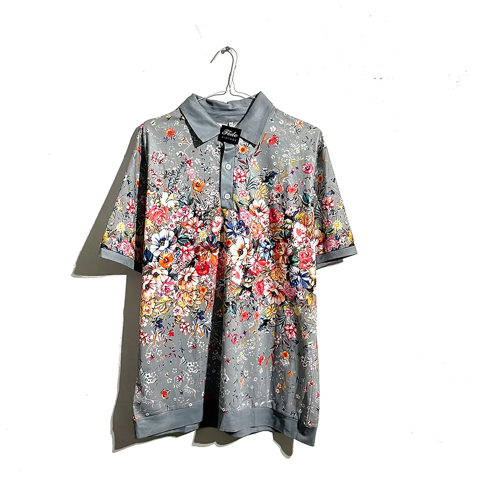 POLERA GOLF VINTAGE FLORES 1