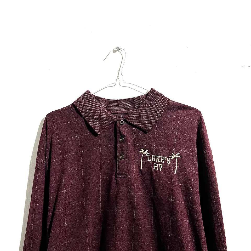 POLERA GOLF VINTAGE BURDEO 2