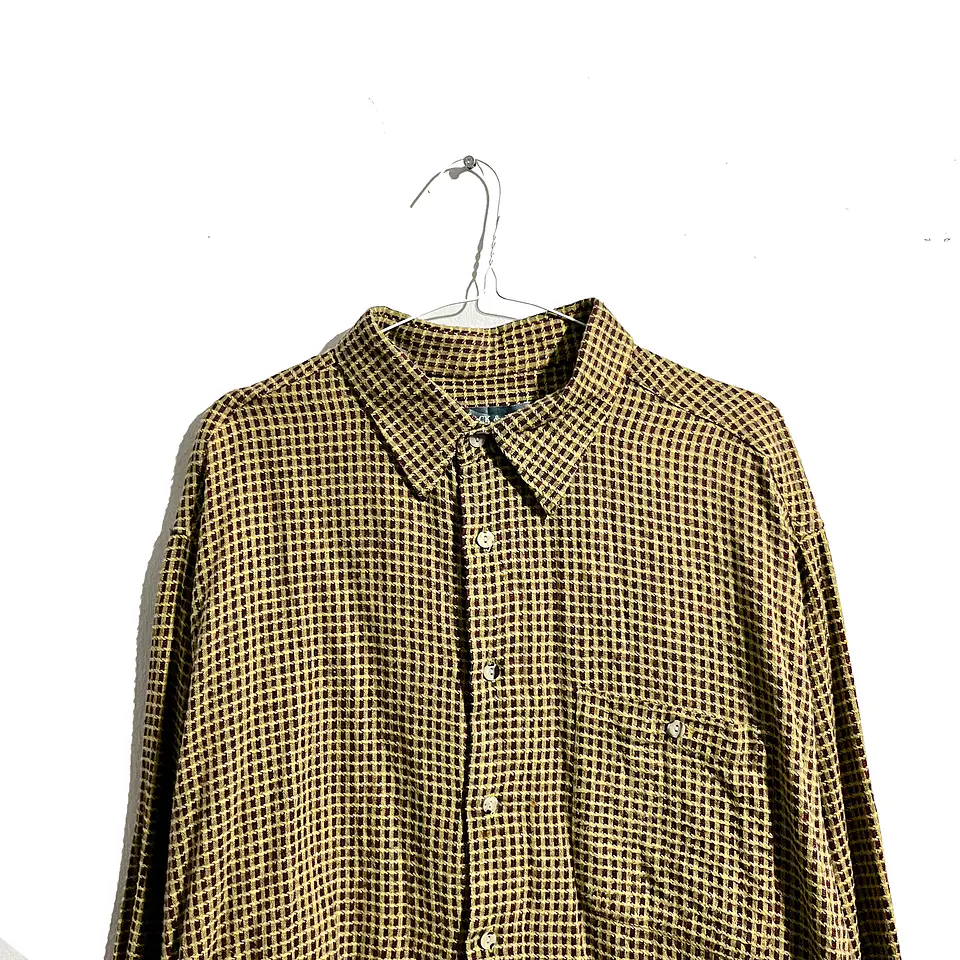 CAMISA LEÑADORA MOSTAZA 2