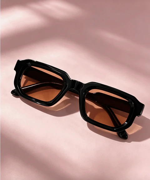 LENTES DE SOL NEGRO ORANGE CUBE