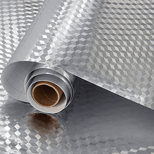Papel Aluminio   Diseño de Cubos 2