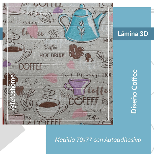 Lámina 3D - Coffee 2