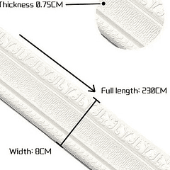 Rollo Guardapolvo Moldura Adhesivo 230cm Fácil Instalación