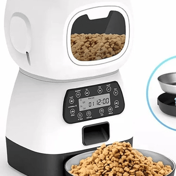 Dispensador Alimento Automático Perros Gatos Mascota Voces 3