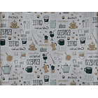 Papel Mural Pvc Estampado Coffee Pack 5 Rollos 2