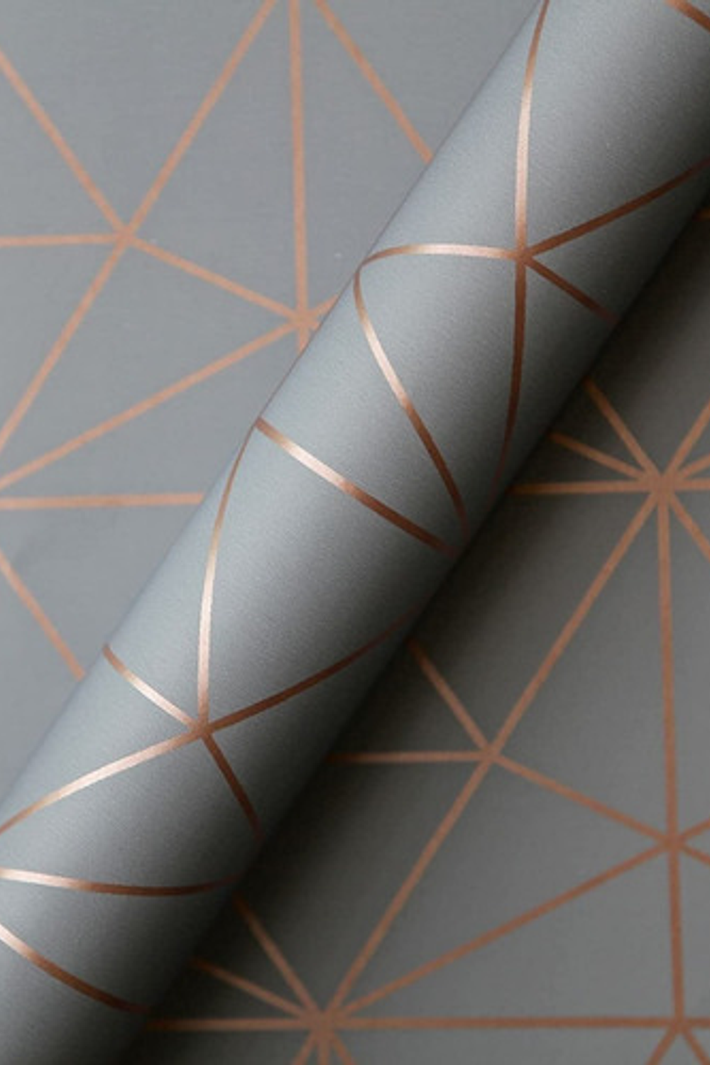 Papel Mural Autoadhesivo Triángulos Fondo Gris Pack 3 Rollos