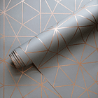 Papel Mural Autoadhesivo Triángulos Fondo Gris Pack 3 Rollos 3