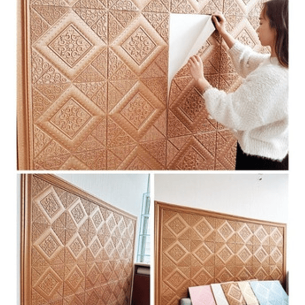 Lamina 3d Panel Decorativo 70x70 4