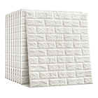 Láminas 3d Ladrillo Blanco 70x77 Pared Muralla Panel 9